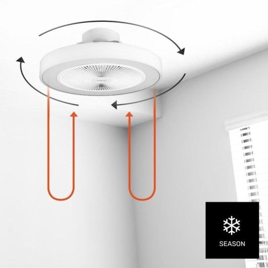 Ventilador de techo Taurus Fresko Invisible 40W ultrasilencioso con luz LED