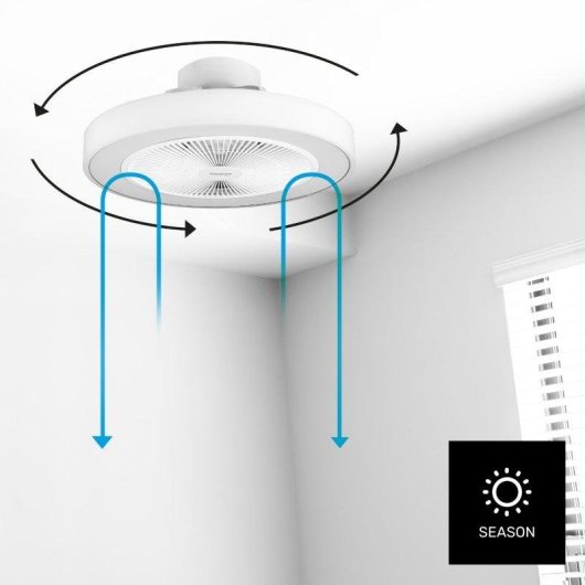 Ventilador de techo Taurus Fresko Invisible 40W ultrasilencioso con luz LED