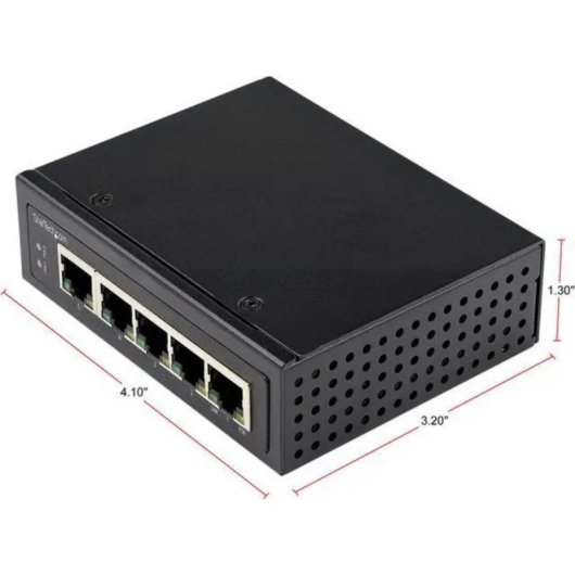 Switch PoE Industriale StarTech IESC1G50UP 5 Porte Gigabit 30W