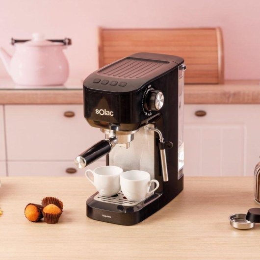 Cafetera Espresso Solac Taste Slim 1,4 L 20 Bares con vaporizador integrado