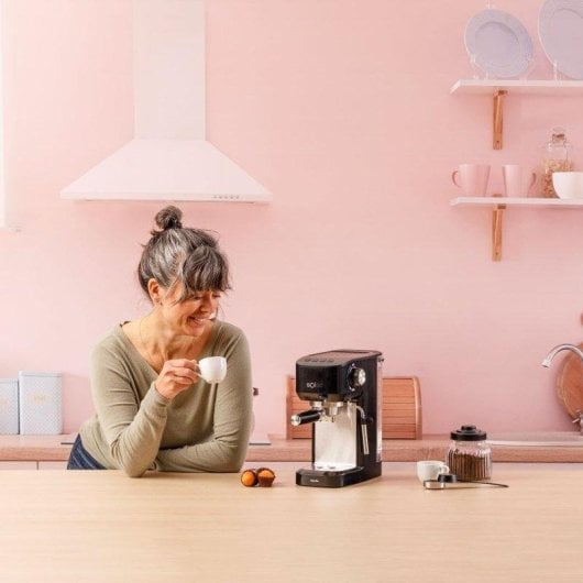 Cafetera Espresso Solac Taste Slim 1,4 L 20 Bares con vaporizador integrado