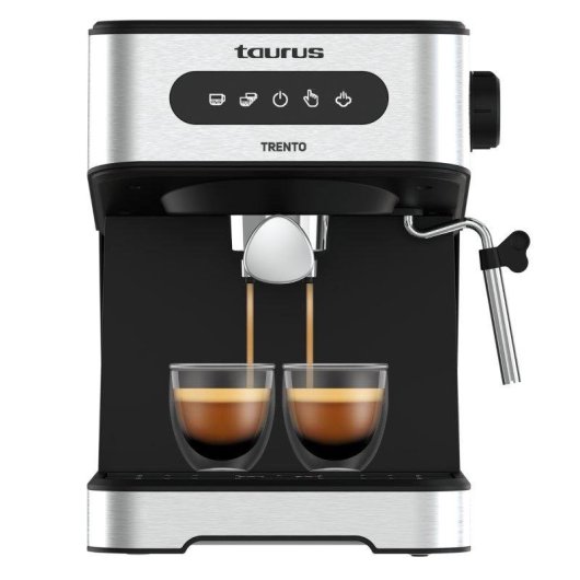 Cafetera Espresso Taurus Trento 1,5 L 20 Bares con panel táctil y vaporizador