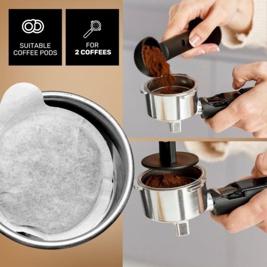 Cafetera Espresso Taurus Trento 1,5 L 20 Bares con panel táctil y vaporizador