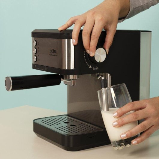 Cafetera Espresso Solac Taste Classic D20 Inox 1,8L 20 Bares con vaporizador