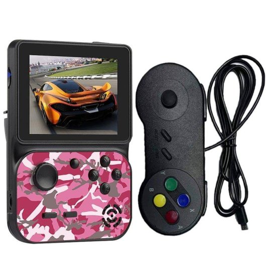 Dam Electronics Console Retro Portable 3 Pouces Jeux 8 Bits Gris