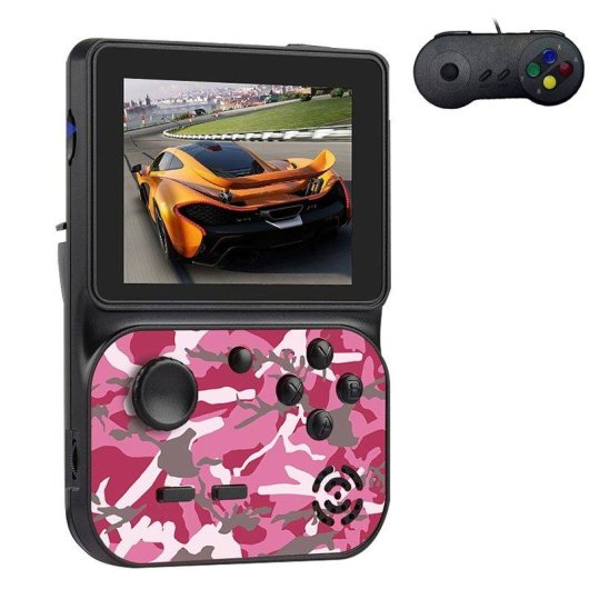 Dam Electronics Console Retro Portable 3 Pouces Jeux 8 Bits Gris