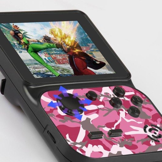 Dam Electronics Console Retro Portable 3 Pouces Jeux 8 Bits Gris