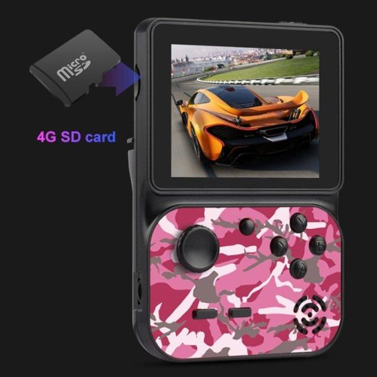 Dam Electronics Console Retro Portable 3 Pouces Jeux 8 Bits Gris