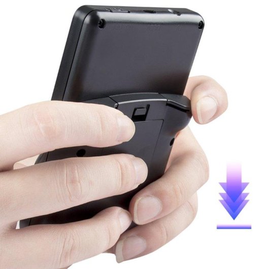 Dam Electronics Console Retro Portable 3 Pouces Jeux 8 Bits Gris