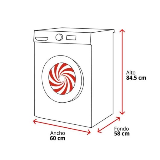 Lavadora Whirlpool WAM 07WB SPT Carga Frontal 10 kg 1400 rpm A Blanca WiFi IA