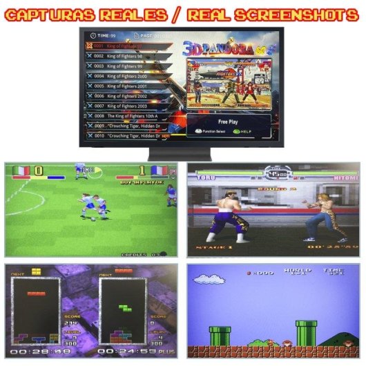 Dam Electronics Pandoras Box 12 Console Retro Quad Core Cortex A7 2GB 28 890 Jeux Noir