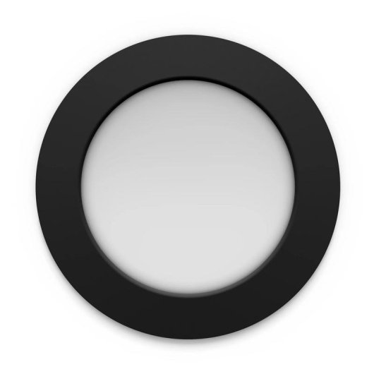 Luminária embutida fina Philips Hue Downlight 170 mm Bluetooth/Zigbee Preto Multi