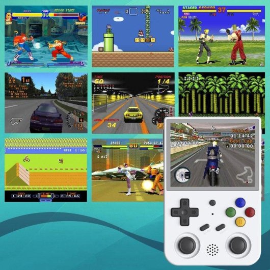 Dam Electronics RG353V Portátil RK3566 Quad-Core 160GB Android Linux Blanca