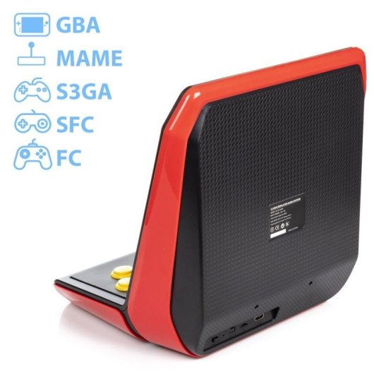 Dam Electronics Consola Retro 8GB 1000 Juegos Pantalla 12 Pulgadas Negra