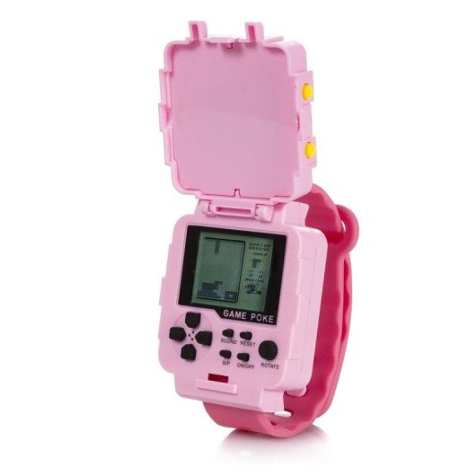 Dam Electronics Reloj Consola Retro 23 Jeux 2D Tetris Pong Naves Noir