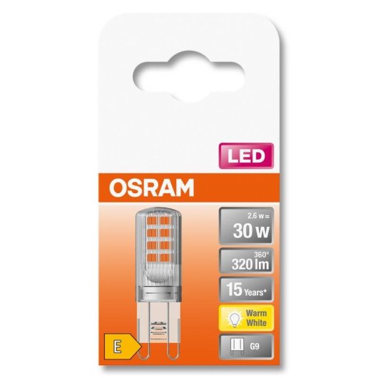 Lámpara LED Osram STAR 2,6 W 30 W G9 320 lm Blanco cálido