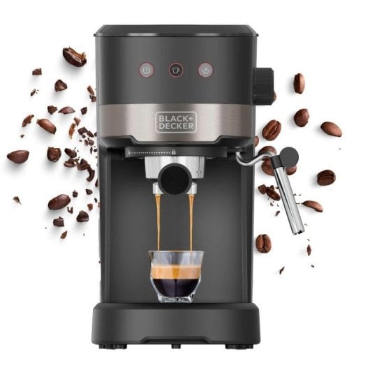 Cafetera Espresso Black & Decker BXCO1100E 1,4 L 20 Bares con vaporizador integrado