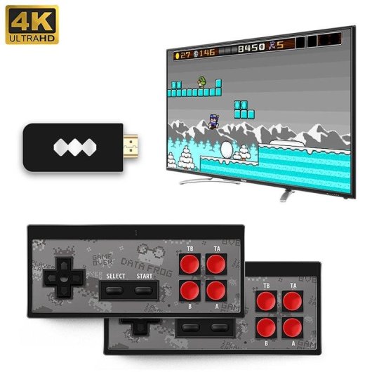 Dam Electronics Y2 HD Console Retro Portable 568 Jeux 4K Noir