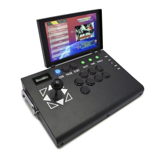 Dam Electronics Consola Retro Arcade 3D Portátil Quad Core ARM Cortex A9 64GB Wifi Negra