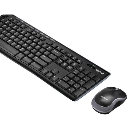 Tastiera completa wireless Logitech MK270 con ricevitore nano USB e mouse ottico ambidestro, resistente a schizzi