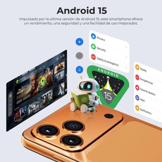 HOTWAV A17 Pro Max 4G 4GB 256GB 6.75" Silber