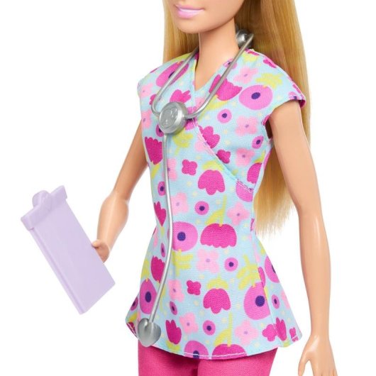 Muñeca Barbie Profesiones Pediatra JMK12