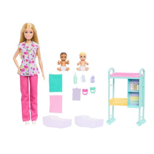 Muñeca Barbie Profesiones Pediatra JMK12