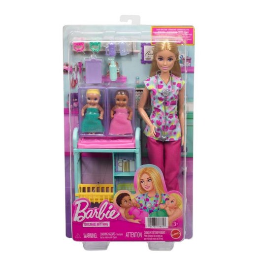 Muñeca Barbie Profesiones Pediatra JMK12