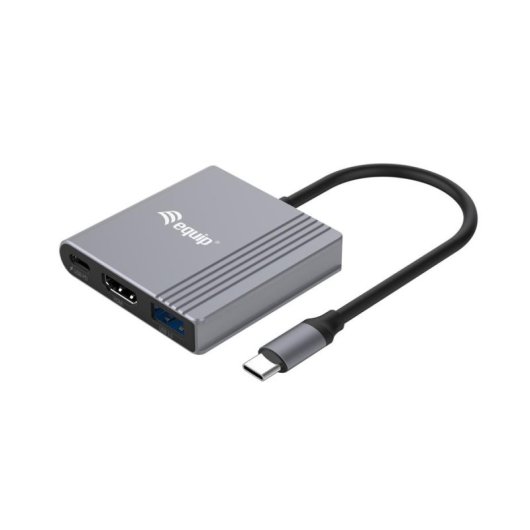 Adaptateur USB-C vers HDMI 3 en 1 Equip 4K/60Hz 100W USB PD