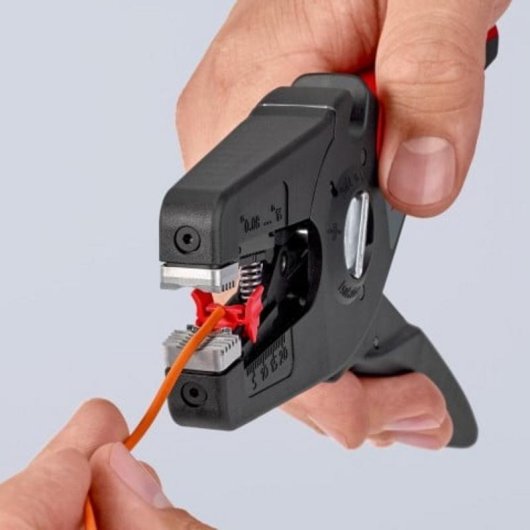 Pelacavi Knipex PreciStrip16 Nero/Rosso 190 mm