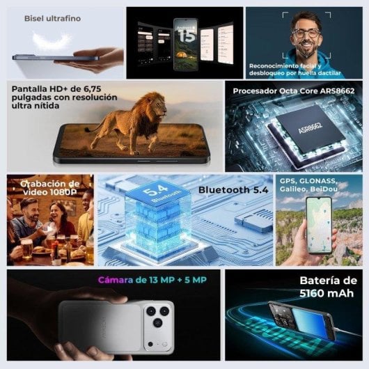 HOTWAV A17 Pro Max 4G 4GB 256GB 6.75" Schwarz