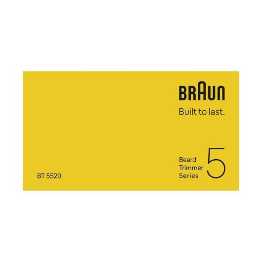 Cortapelos Braun BeardTrimmer 9 BT5520 Inalámbrico 120min 40 Longitudes 4 Peines Resistente al Agua Carga Rápida
