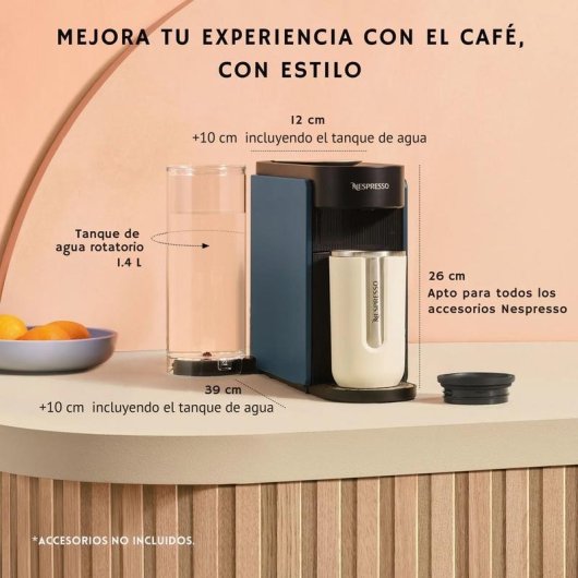 Cafetera de Cápsulas Krups XN9408 1,4 L 1100 W Negra con App Nespresso Smart