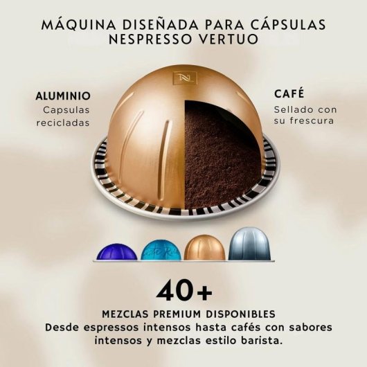Cafetera de Cápsulas Krups XN9408 1,4 L 1100 W Negra con App Nespresso Smart