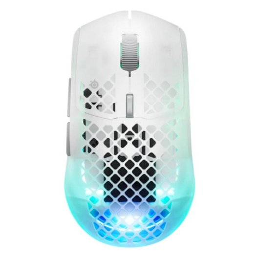 Ratón SteelSeries Aerox 3 Wireless Gen 2 Wireless 26000 DPI Transparente Blanco 6 Botones