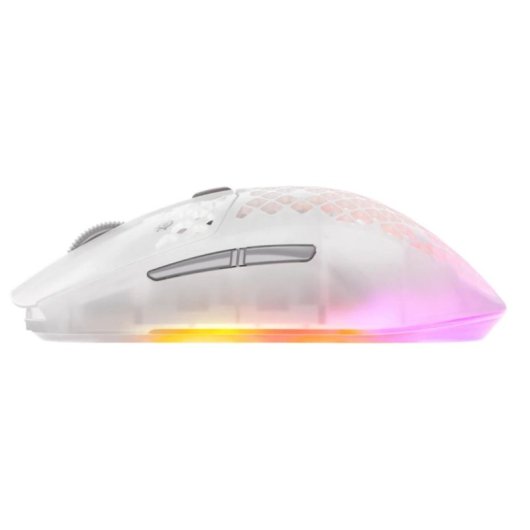 Ratón SteelSeries Aerox 3 Wireless Gen 2 Wireless 26000 DPI Transparente Blanco 6 Botones