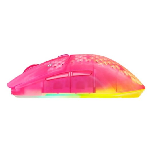 Ratón SteelSeries Aerox 3 Wireless Gen 2 RF Bluetooth 26000 DPI Magenta Haze