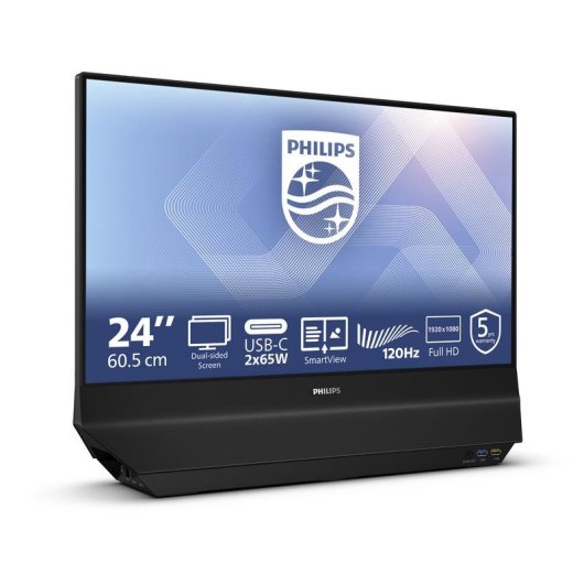 Monitor Philips 24B2D5300/00 24" FullHD 120Hz IPS Doble Cara USB-C HDMI Altavoces