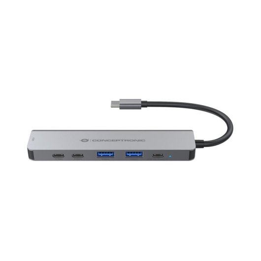 Laptop-Station Conceptronic DONN33G USB 3.2 Type-C 100 W Silber