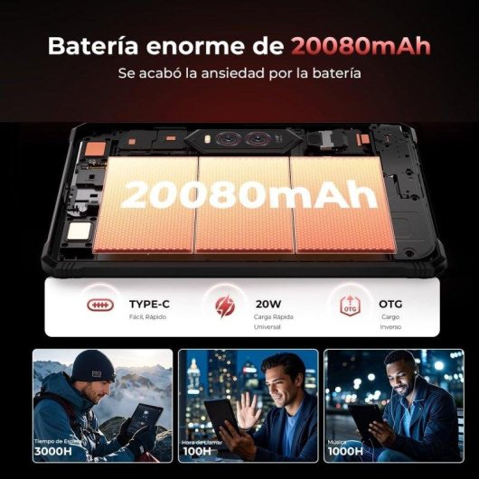 Tablet HOTWAV R9 Plus 4G 11" 24GB 512GB Negro