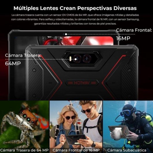 Tablet HOTWAV R9 Plus 4G 11" 24GB 512GB Negro