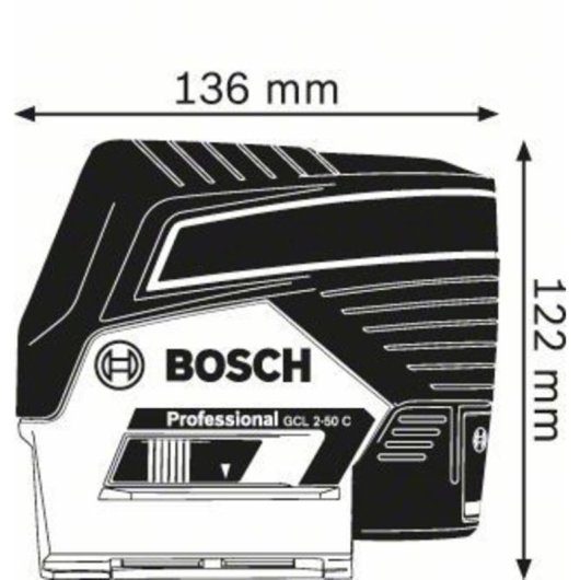 Nivelador láser Bosch GCL 2-50 C 20 m 0,3 mm/m 4°