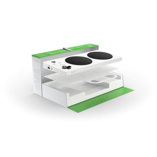 Mando Adaptativo Xbox Microsoft para Xbox y PC con Conectividad USB y 3.5 mm