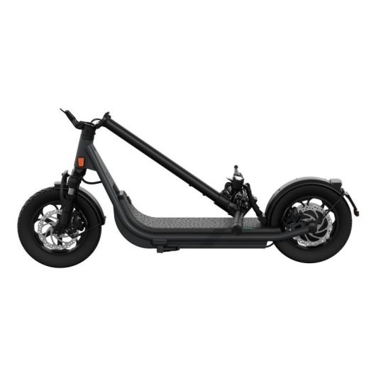 Patinete électrique Egret X core 20 km/h Autonomie 80 km Roues gonflables Freins à disque Noir