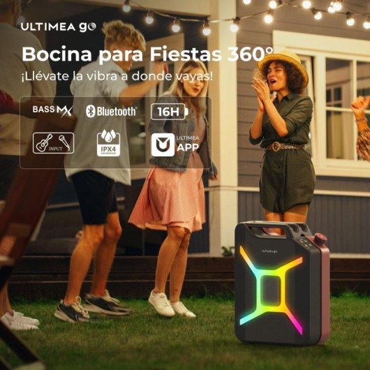 Altavoces Ultimea Portátil Bluetooth 300W con graves, RGB y TWS