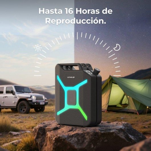 Altavoces Ultimea Portátil Bluetooth 300W con RGB y Entradas Mic/Guitarra
