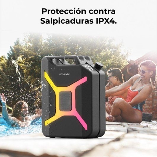 Altavoces Ultimea Portátil Bluetooth 300W con RGB y Entradas Mic/Guitarra