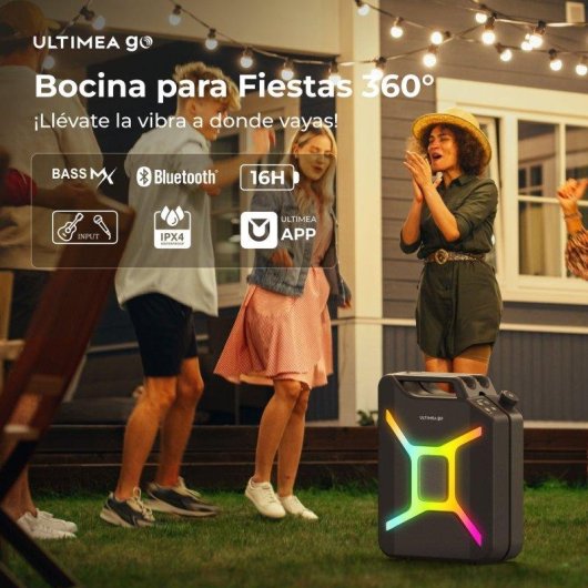 Altavoces Ultimea Portátil Bluetooth 300W con graves, luces RGB y TWS