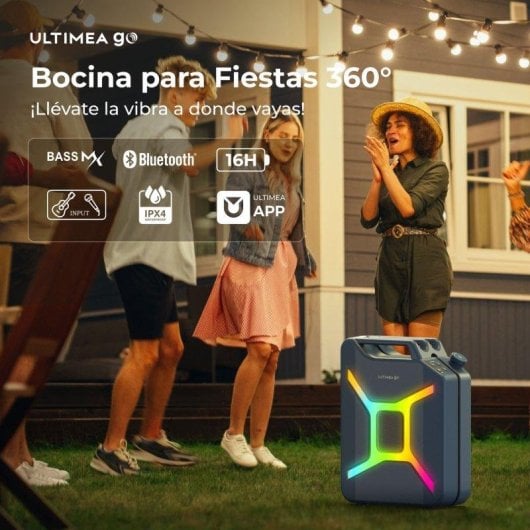 Altavoces Bluetooth Ultimea Portátil 300W con TWS, graves, RGB y batería