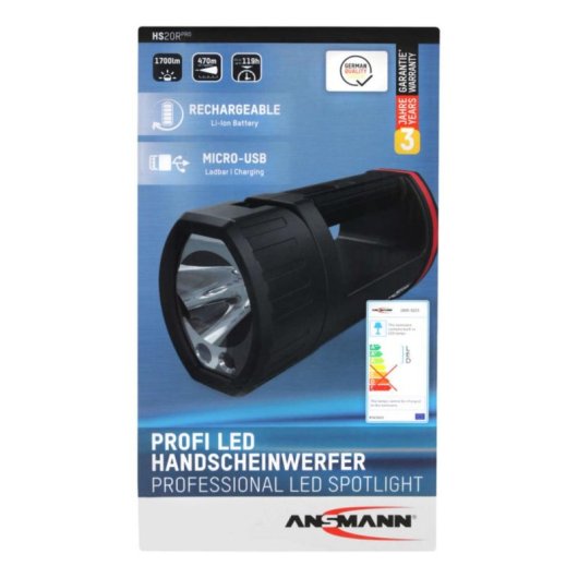 Linterna Ansmann HS20R Pro LED 1700 lúmenes recargable